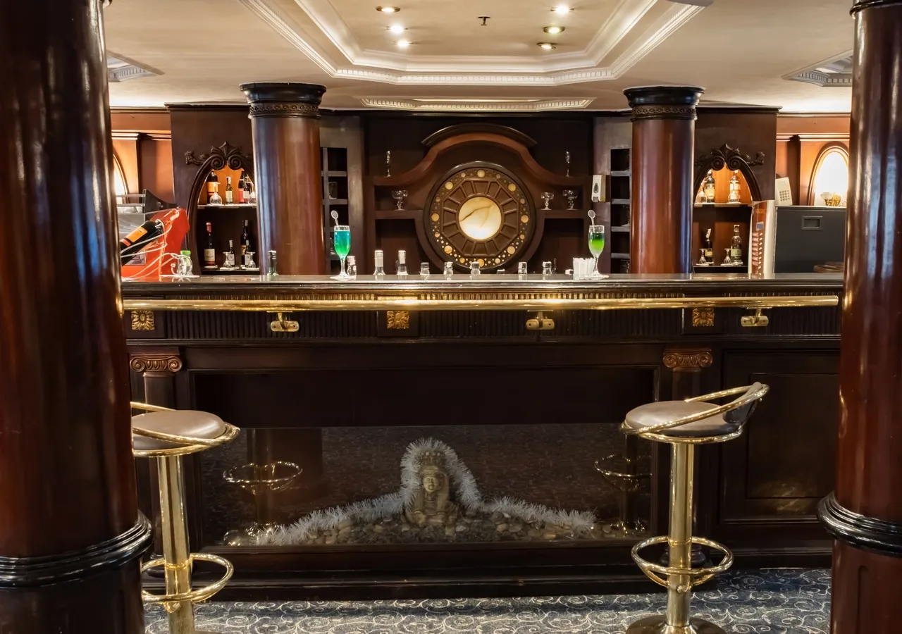 Lounge aboard the MS Monica Nile Cruise Nile cruise